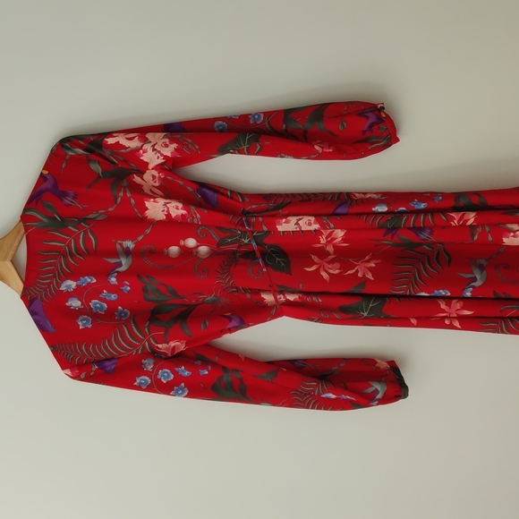 H&M V-neck Wrap Floral Dress | US8 - Picture 5 of 8